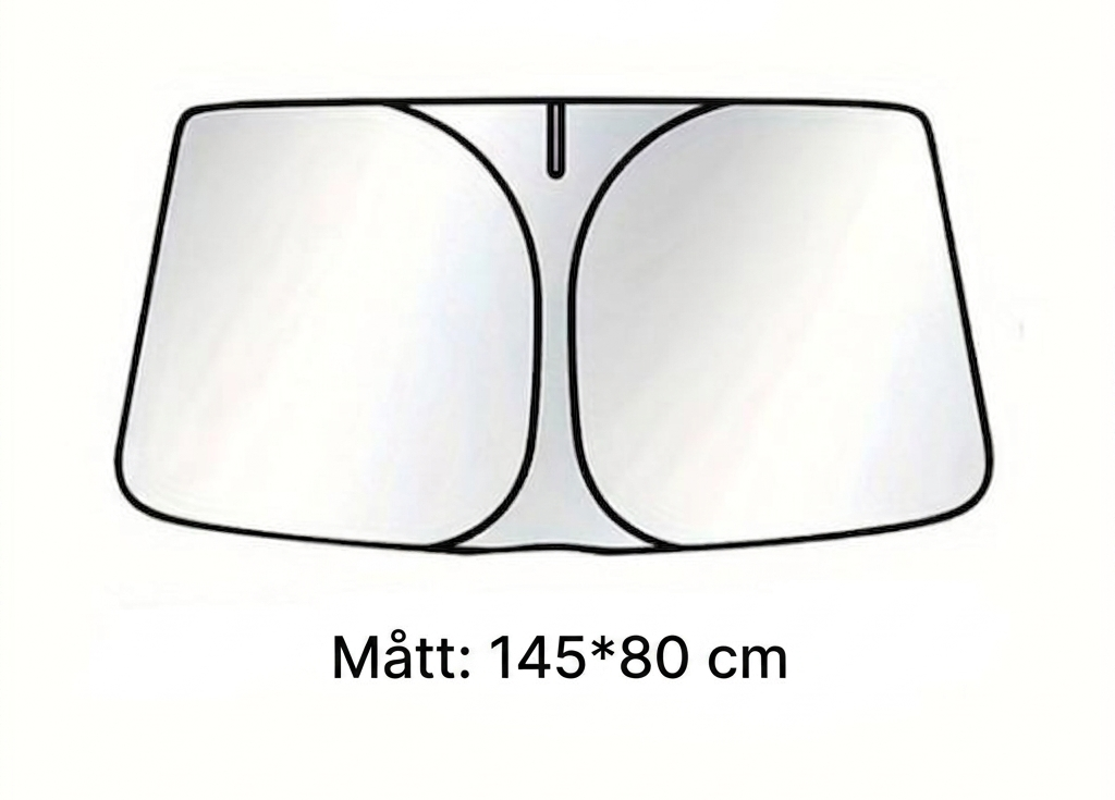 4-Panel Foldable Car Sunshade | Heat & UV Protection for Windscreen