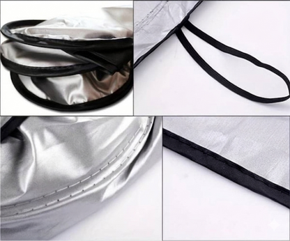 4-Panel Foldable Car Sunshade | Heat & UV Protection for Windscreen