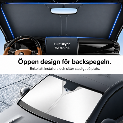 4-Panel Foldable Car Sunshade | Heat & UV Protection for Windscreen