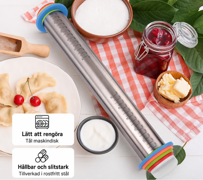 Adjustable Rolling Pin | Perfect Dough Thickness Every Time