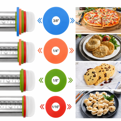 Adjustable Rolling Pin | Perfect Dough Thickness Every Time