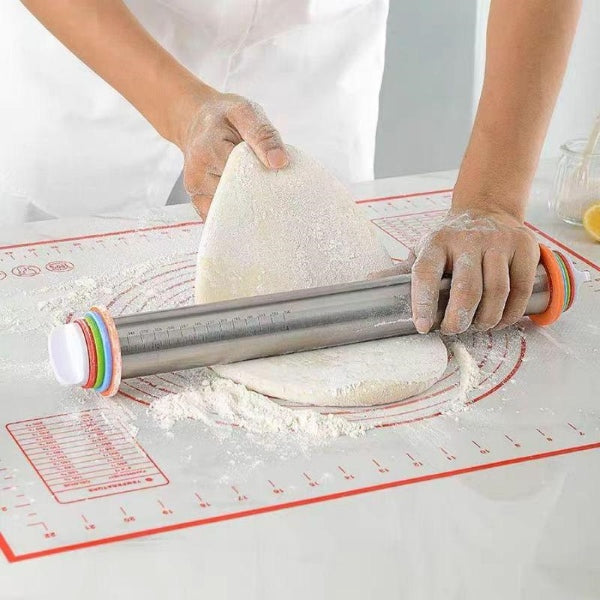 Adjustable Rolling Pin | Perfect Dough Thickness Every Time