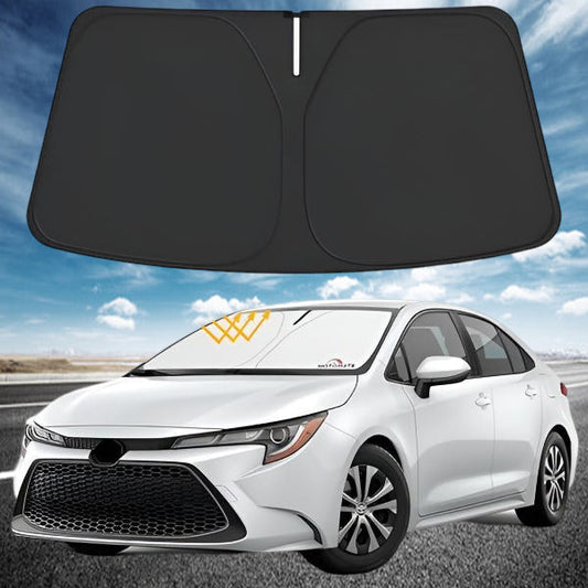 4-Panel Foldable Car Sunshade | Heat & UV Protection for Windscreen